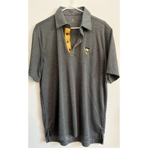Level Wear • Grey Pittsburgh Penguins Polo